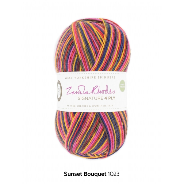 Signature 4ply - Zandra Rhodes - Sunset Bouquet 1023